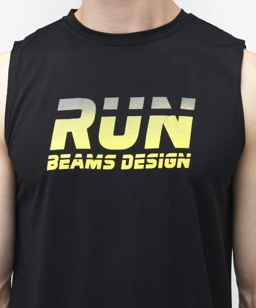 TIGORA by BEAMS DESIGN（ティゴラバイビームスデザイン）の「ティゴラ ビームス TIGORA BEAMS BEAMS DESIGN ランニンググラフィックノースリーブ（タンクトップ・メンズ・ホワイト/ブラック・S/M/L/LL/3L）」の7枚目の写真