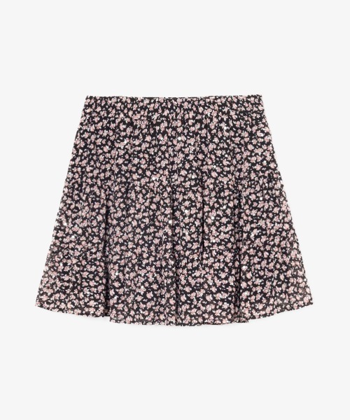 MICHAEL KORS(マイケルコース)の「スタッズ フローラルプリント ジョーゼット ティアード スカート(スカート・レディース・ピンク系・XS/S/M)」の5枚目の写真