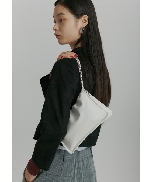 SEN TOKYO（セントーキョー）の「スクエアチェーン巾着ショルダーバッグ（ショルダーバッグ・レディース・ホワイト/ブラウン/ブラック/シルバー・FREE）」の16枚目の写真