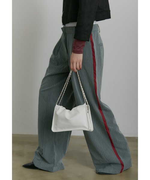 SEN TOKYO（セントーキョー）の「スクエアチェーン巾着ショルダーバッグ（ショルダーバッグ・レディース・ホワイト/ブラウン/ブラック/シルバー・FREE）」の9枚目の写真