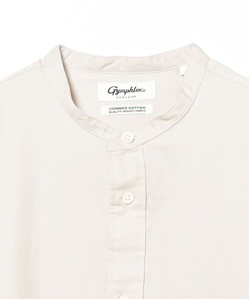GYMPHLEX(ジムフレックス)の「Gymphlex / バンドカラー シャツ ワンピース(ワンピース・レディース・ベージュ/ライトブラウン・14)」の15枚目の写真