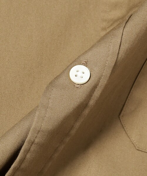 GYMPHLEX(ジムフレックス)の「Gymphlex / バンドカラー シャツ ワンピース(ワンピース・レディース・ベージュ/ライトブラウン・14)」の7枚目の写真