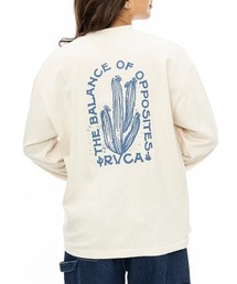 【RVCA/ルーカ】24AW BALANCE CACTUS LS/バックプリント長袖ロンT