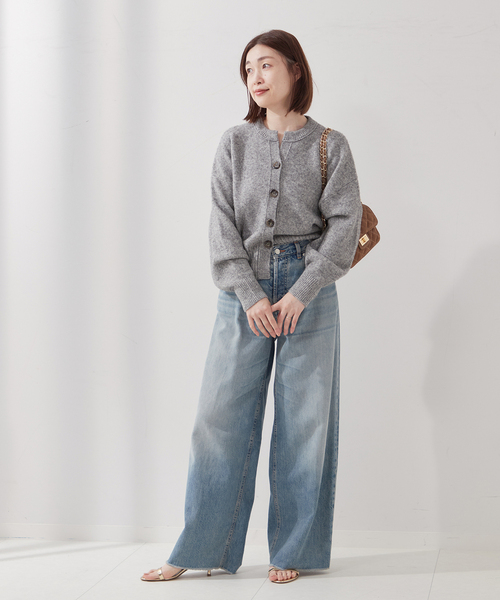 journal standard L'essage(ジャーナルスタンダードレサージュ)の「《追加2》TWINKLE スキッパーカーディガン(カーディガン/ボレロ・レディース・オレンジ系その他/グレー/パープル系その他・FREE)」の6枚目の写真