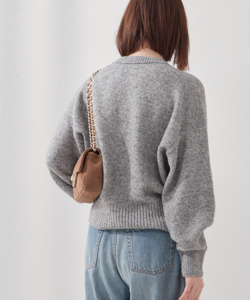 journal standard L'essage(ジャーナルスタンダードレサージュ)の「《追加2》TWINKLE スキッパーカーディガン(カーディガン/ボレロ・レディース・オレンジ系その他/グレー/パープル系その他・FREE)」の8枚目の写真