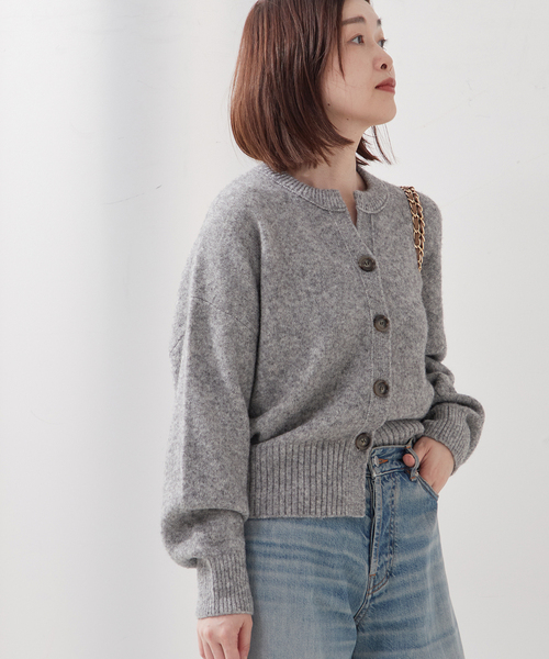 journal standard L'essage(ジャーナルスタンダードレサージュ)の「《追加2》TWINKLE スキッパーカーディガン(カーディガン/ボレロ・レディース・オレンジ系その他/グレー/パープル系その他・FREE)」の9枚目の写真