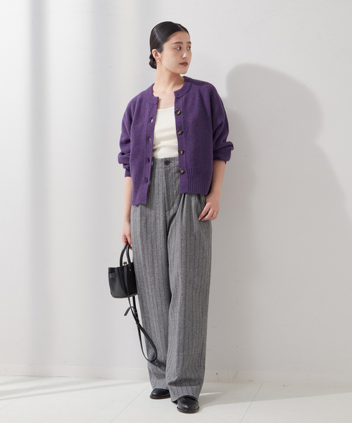 journal standard L'essage(ジャーナルスタンダードレサージュ)の「《追加2》TWINKLE スキッパーカーディガン(カーディガン/ボレロ・レディース・オレンジ系その他/グレー/パープル系その他・FREE)」の11枚目の写真