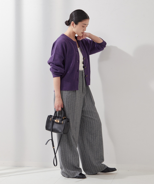 journal standard L'essage(ジャーナルスタンダードレサージュ)の「《追加2》TWINKLE スキッパーカーディガン(カーディガン/ボレロ・レディース・オレンジ系その他/グレー/パープル系その他・FREE)」の13枚目の写真