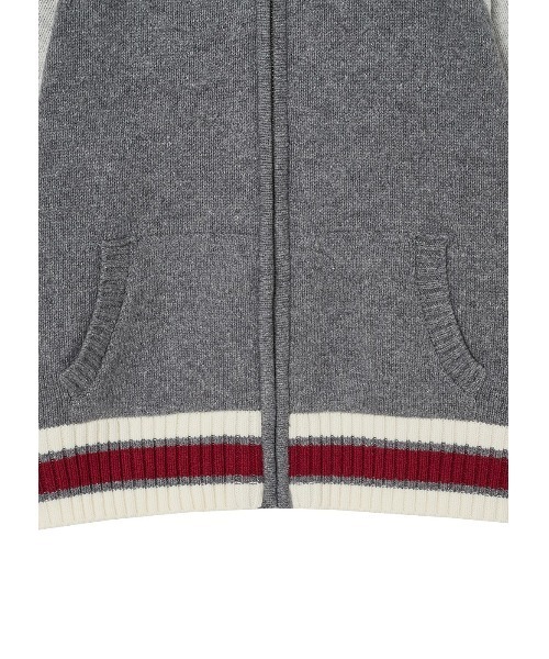 GUESS JEANS（ゲスジーンズ）の「GUESS JEANS Long Sleeves Zipped Back Intarsia Cardi ブルゾン（カーディガン/ボレロ・レディース・グレー・SMALL/LARGE/MEDIUM/X-SMALL）」の11枚目の写真