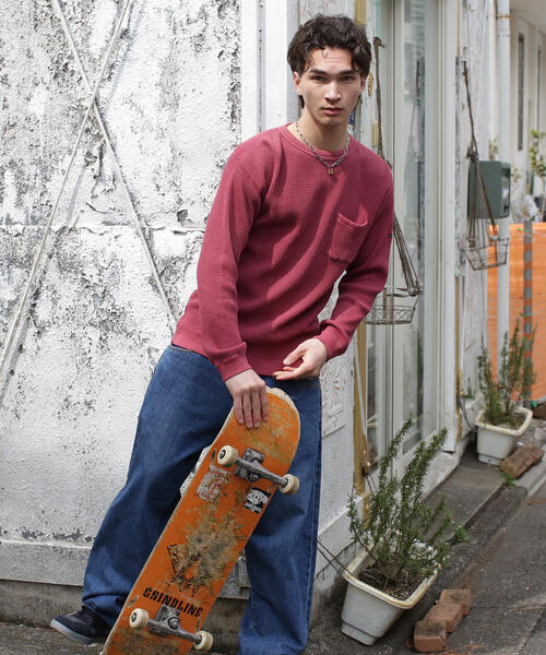MANASTASH(マナスタッシュ)の「MANASTASH/マナスタッシュ/HEAVY SNUG THERMAL L/S TEE(Tシャツ/カットソー・メンズ・ブラック/ワイン/ライトグレー/ホワイト・M/S/L/XL)」の11枚目の写真