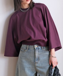 ボルドー」に該当するトップス（半端袖）ファッション通販