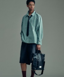 【ADAMPATEK/アダムパテック】small check wide shirt チェックシャツ