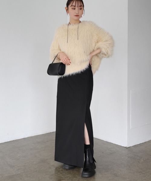 前スリットロングタイトスカート（スカート）｜Freesia by andme