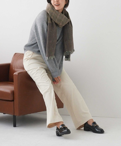 Tuche(トゥシェ)の「Tuche/トゥシェ ワイドパンツ 細畝コーデュロイ(その他パンツ・レディース・ダークブラウン/ブラック/アイボリー・MEDIUM/LARGE/X-LARGE)」の6枚目の写真