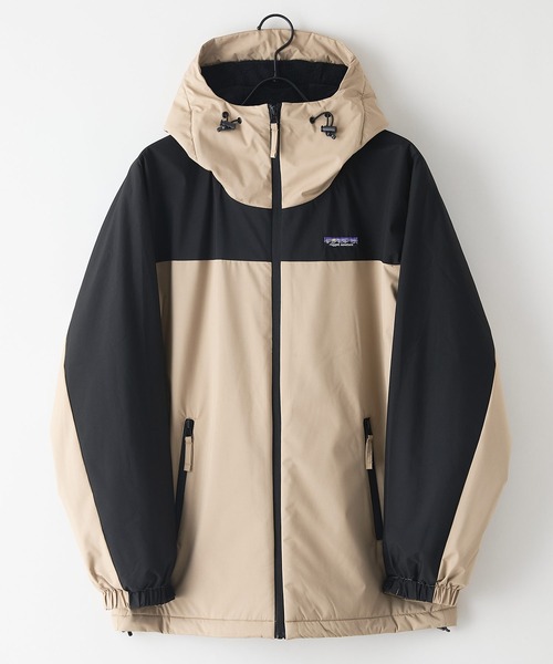 ragged mountain(ラギットマウンテン)の「【RAGGED MOUNTAIN/ラギットマウンテン】【耐水圧10,000mmの本格防水性】HAMPTON/ハンプトン 裏シャギージャケット 防風 暖かい ウインドブレーカー キャンプ 登山 釣り 自転車 バイク ユニセックス(ブルゾン・メンズ・ブラック/ライトグレー/ベージュ/グリーン・LARGE/MEDIUM/X-LARGE)」の5枚目の写真