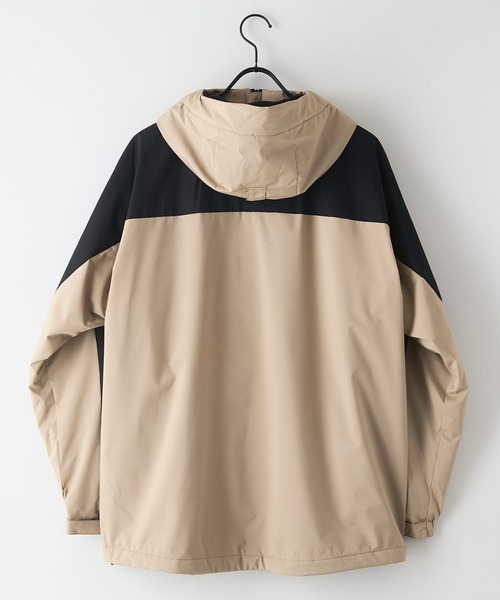 ragged mountain(ラギットマウンテン)の「【RAGGED MOUNTAIN/ラギットマウンテン】【耐水圧10,000mmの本格防水性】HAMPTON/ハンプトン 裏シャギージャケット 防風 暖かい ウインドブレーカー キャンプ 登山 釣り 自転車 バイク ユニセックス(ブルゾン・メンズ・ブラック/ライトグレー/ベージュ/グリーン・LARGE/MEDIUM/X-LARGE)」の6枚目の写真