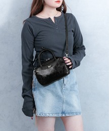 GYDA｜ジェイダ（レディース）のボストンバッグ（パイソン柄）通販