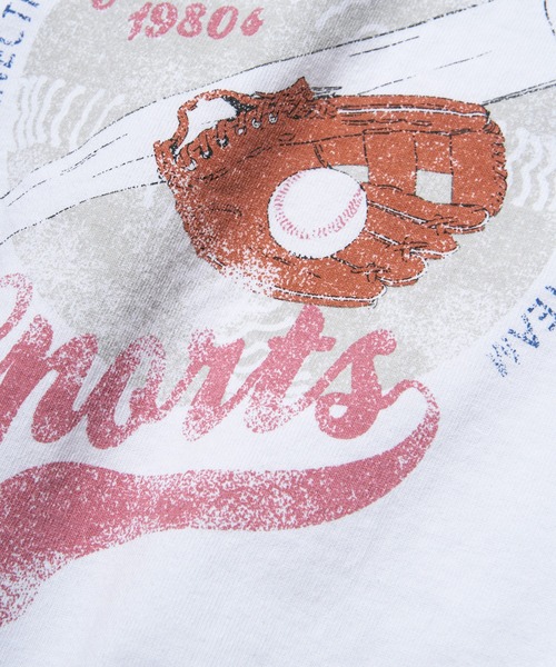 NO NEED(ノーニード)の「【NUTMEG/ナツメグ】BASEBALLロンT(Tシャツ/カットソー・メンズ・ネイビー/ホワイト・M/L)」の6枚目の写真