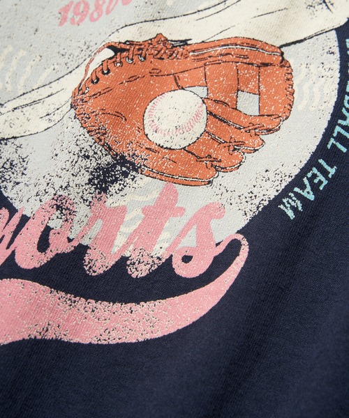 NO NEED(ノーニード)の「【NUTMEG/ナツメグ】BASEBALLロンT(Tシャツ/カットソー・メンズ・ネイビー/ホワイト・M/L)」の9枚目の写真