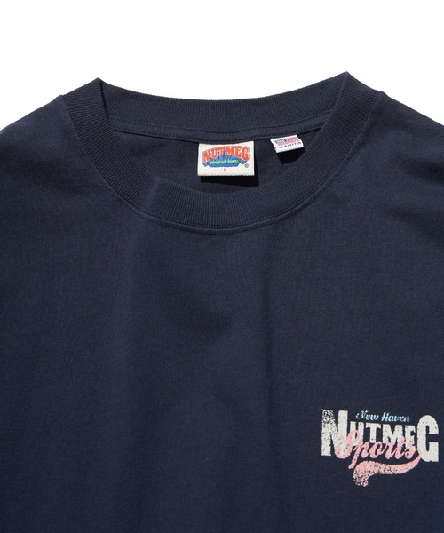 NO NEED(ノーニード)の「【NUTMEG/ナツメグ】BASEBALLロンT(Tシャツ/カットソー・メンズ・ネイビー/ホワイト・M/L)」の10枚目の写真