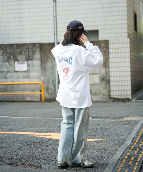 NO NEED(ノーニード)の「【NUTMEG/ナツメグ】BASEBALLロンT(Tシャツ/カットソー・メンズ・ネイビー/ホワイト・M/L)」の19枚目の写真