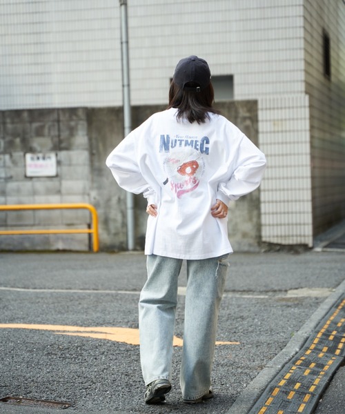 NO NEED(ノーニード)の「【NUTMEG/ナツメグ】BASEBALLロンT(Tシャツ/カットソー・メンズ・ネイビー/ホワイト・M/L)」の21枚目の写真