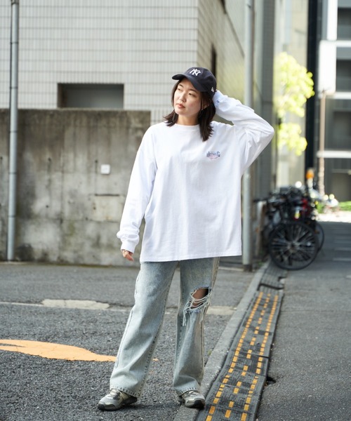 NO NEED(ノーニード)の「【NUTMEG/ナツメグ】BASEBALLロンT(Tシャツ/カットソー・メンズ・ネイビー/ホワイト・M/L)」の22枚目の写真