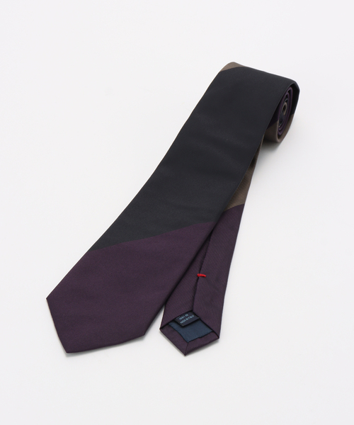 セール】FRANCO BASSI (フランコ バッシ) Paneled ストライプ タイ