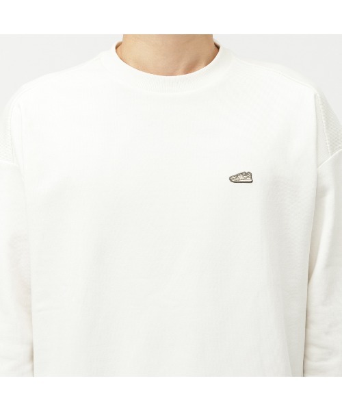 NEW BALANCE（ニューバランス）の「【別注】ニューバランス New Balance THE CITY シューパッチスウェット 限定コラボ（スウェット・メンズ・オフホワイト/グレー/ブラック・S/M/L/LL）」の4枚目の写真