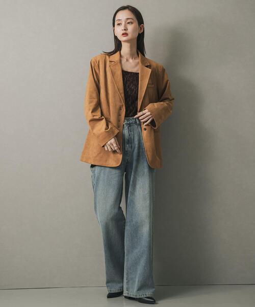SENSE OF PLACE by URBAN RESEARCH（センスオブプレイスバイアーバンリサーチ）の「FSルーズジャケット（その他アウター・レディース・キャメル/ブラウン/ブラック・ONE）」の21枚目の写真