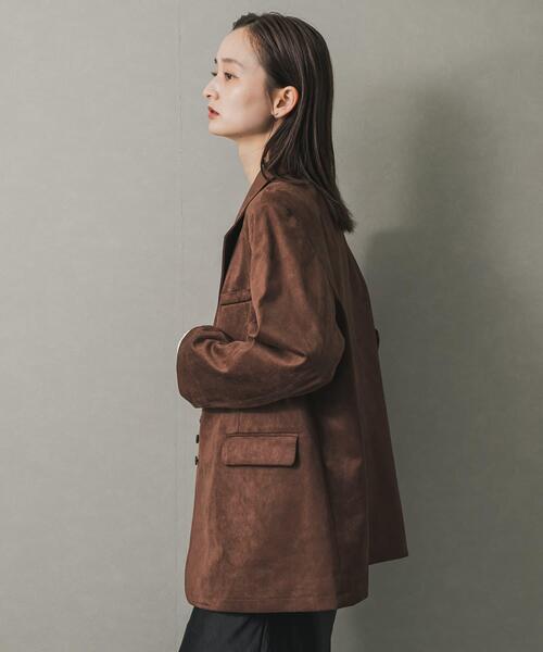 SENSE OF PLACE by URBAN RESEARCH（センスオブプレイスバイアーバンリサーチ）の「FSルーズジャケット（その他アウター・レディース・キャメル/ブラウン/ブラック・ONE）」の15枚目の写真