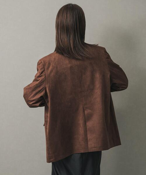 SENSE OF PLACE by URBAN RESEARCH（センスオブプレイスバイアーバンリサーチ）の「FSルーズジャケット（その他アウター・レディース・キャメル/ブラウン/ブラック・ONE）」の14枚目の写真