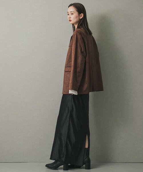SENSE OF PLACE by URBAN RESEARCH（センスオブプレイスバイアーバンリサーチ）の「FSルーズジャケット（その他アウター・レディース・キャメル/ブラウン/ブラック・ONE）」の12枚目の写真