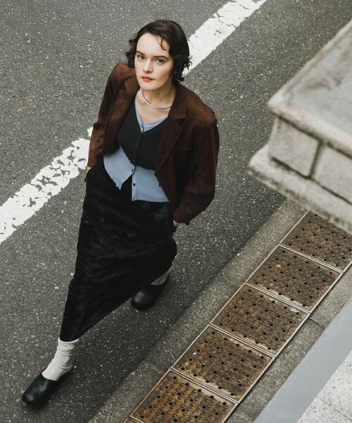 SENSE OF PLACE by URBAN RESEARCH（センスオブプレイスバイアーバンリサーチ）の「FSルーズジャケット（その他アウター・レディース・キャメル/ブラウン/ブラック・ONE）」の10枚目の写真