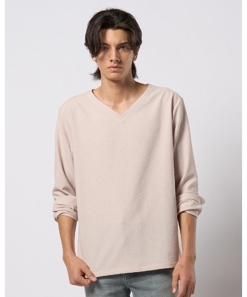 wjk(ダヴルジェイケイ)の「boat V-neck pullover shirt(シャツ/ブラウス・メンズ・ブラック/チャコールグレー/ナチュラル・SMALL/MEDIUM/LARGE/X-LARGE)」の11枚目の写真