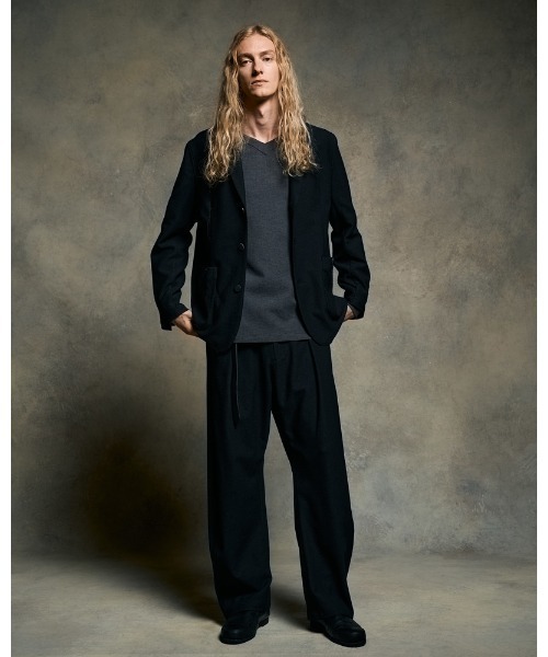 wjk(ダヴルジェイケイ)の「boat V-neck pullover shirt(シャツ/ブラウス・メンズ・ブラック/チャコールグレー/ナチュラル・SMALL/MEDIUM/LARGE/X-LARGE)」の17枚目の写真