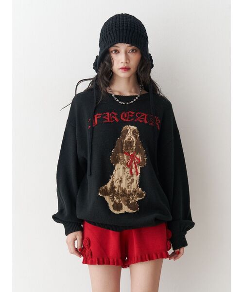 ローズモチーフニットショーパン【セットアップ対応】（その他パンツ