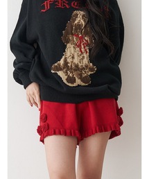 jouetie | ローズモチーフニットショーパン【セットアップ対応】(その他パンツ)