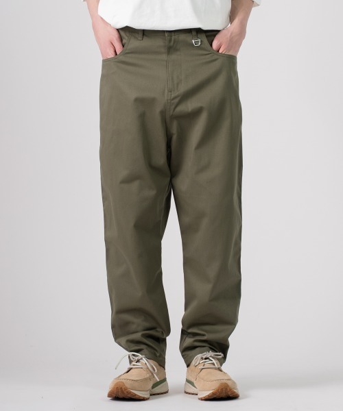 rehacer(レアセル)の「rehacer : Side Pocket Tapered Washed Pants / サイドポケットテーパード ウオッシュド パンツ(チノパンツ・メンズ・スミクロ/ベージュ/オリーブ/ブラック・MEDIUM/LARGE/SMALL)」の4枚目の写真