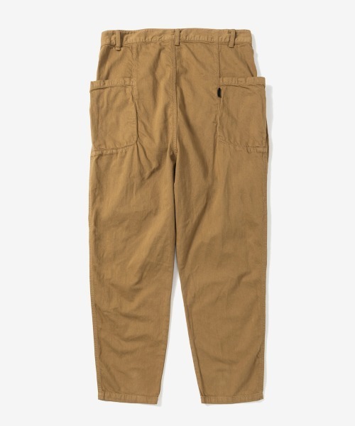 rehacer(レアセル)の「rehacer : Side Pocket Tapered Washed Pants / サイドポケットテーパード ウオッシュド パンツ(チノパンツ・メンズ・スミクロ/ベージュ/オリーブ/ブラック・MEDIUM/LARGE/SMALL)」の21枚目の写真