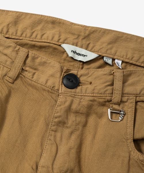 rehacer(レアセル)の「rehacer : Side Pocket Tapered Washed Pants / サイドポケットテーパード ウオッシュド パンツ(チノパンツ・メンズ・スミクロ/ベージュ/オリーブ/ブラック・MEDIUM/LARGE/SMALL)」の22枚目の写真