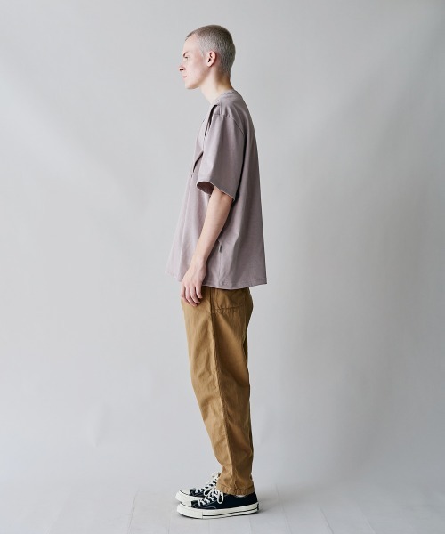 rehacer(レアセル)の「rehacer : Side Pocket Tapered Washed Pants / サイドポケットテーパード ウオッシュド パンツ(チノパンツ・メンズ・スミクロ/ベージュ/オリーブ/ブラック・MEDIUM/LARGE/SMALL)」の8枚目の写真