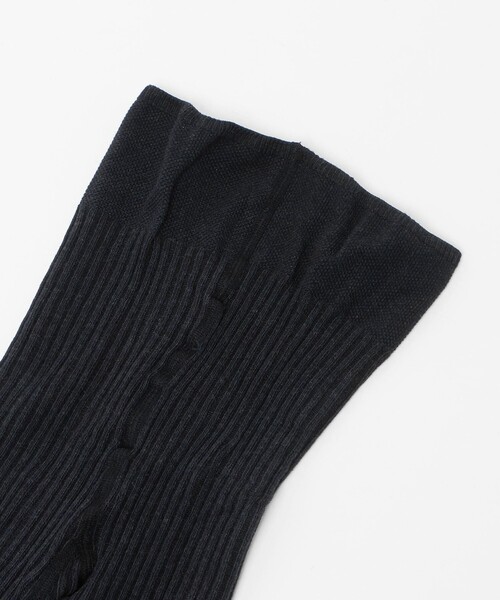 FALKE（ファルケ）の「＜FALKE＞ Family Rib Tights（タイツ/ストッキング・レディース・ブラック/ダークグレー・M/L）」の4枚目の写真