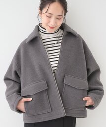 DRESKIP | 【S-LL】大人カジュアルコーデに 襟付きZIPブルゾン(ブルゾン)