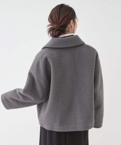 DRESKIP(ドレスキップ)の「【S-LL】大人カジュアルコーデに 襟付きZIPブルゾン(ブルゾン・レディース・オフホワイト/チャコールグレー/ベージュ・01/02/03/04)」の11枚目の写真