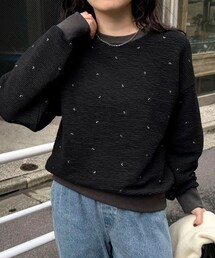 fredy emue | 【大人気リバイバル】ハート刺繍コンパクトスウェットプルオーバー(スウェット)
