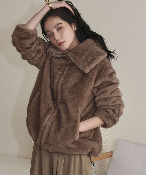 セール】【2025AW】ファージャケット ファーコート ファーブルゾン 冬