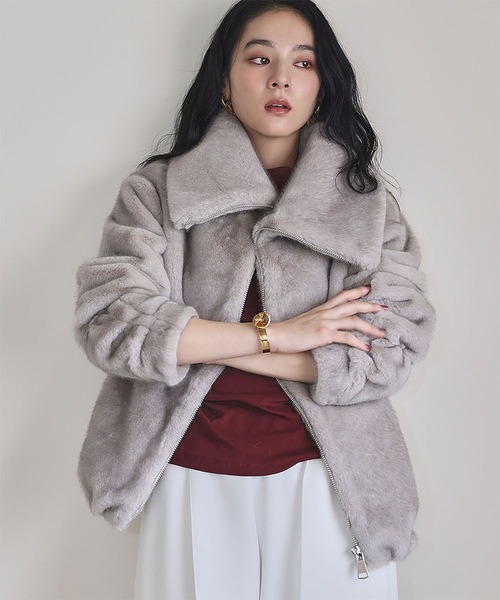 セール】【2025AW】ファージャケット ファーコート ファーブルゾン 冬