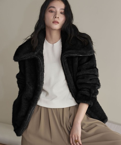 セール】【2025AW】ファージャケット ファーコート ファーブルゾン 冬