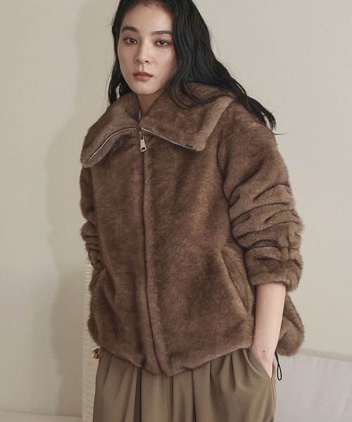セール】【2025AW】ファージャケット ファーコート ファーブルゾン 冬